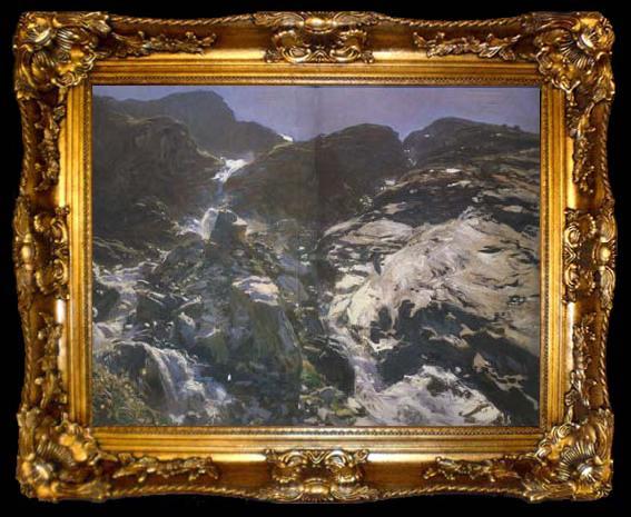 framed  John Singer Sargent Glacier Streams-The Simplon (mk18), ta009-2
